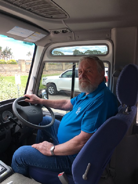 David Deeben is a volunteer bus driver with IRT.