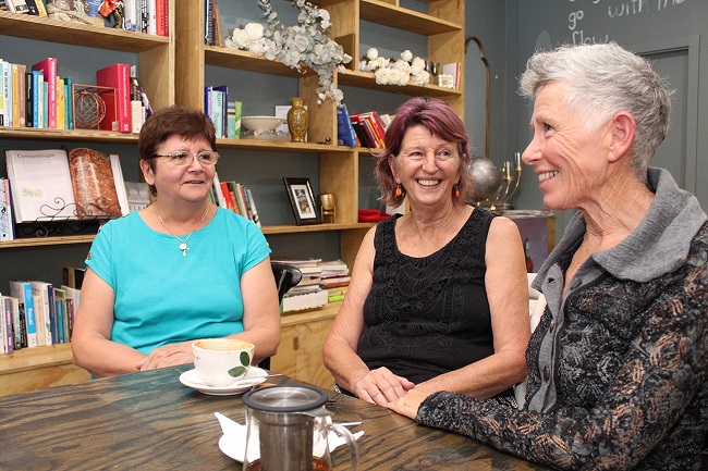 (Left to right) Maria, Anna and Anne are taking part in the homesharing project.