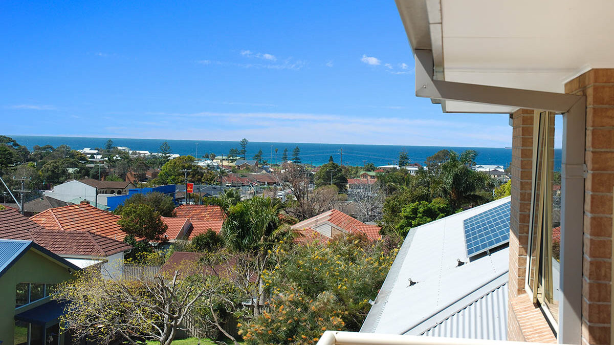 Apartment balcony view