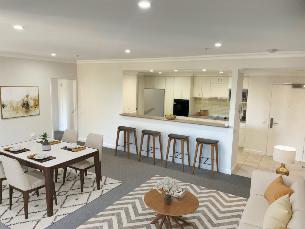 The Clyde 202 Kitchen Living Dining